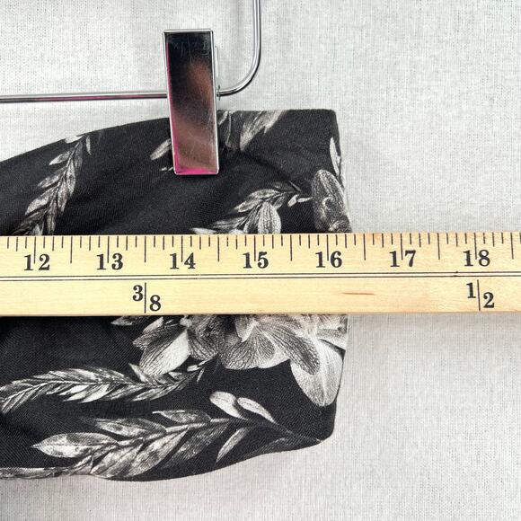 ALLSAINTS Riah Mia Bandeau Top Women 8 Black white Tie Front Vacation Travel NEW - Picture 15 of 16